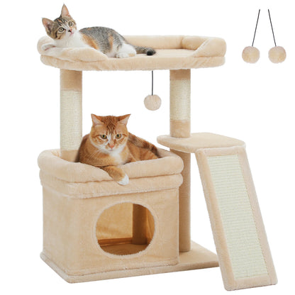 Indoor Cat Tower w/Sisal Scratching Post