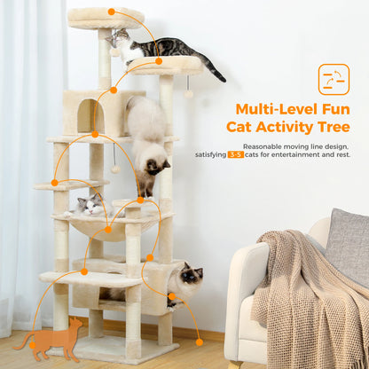 Large Indoor Tree and Tower w/Scratching Post