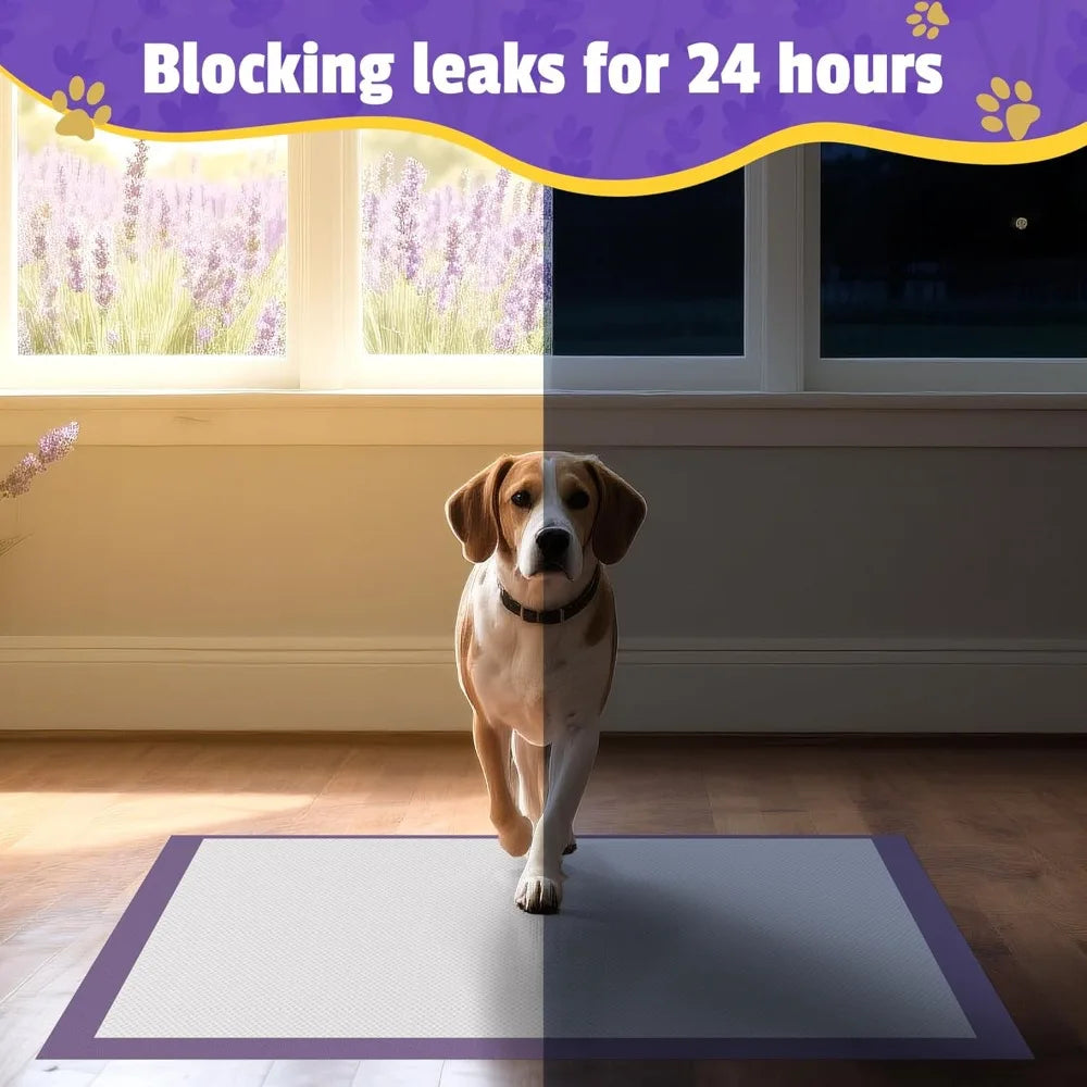 Lavender Scented Super Absorbent Leak-Proof Puppy Pads