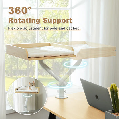 Adjustable 360° Cat Bed Stand