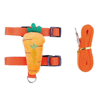 Adjustable Rabbit Cat Harness and Leash Set