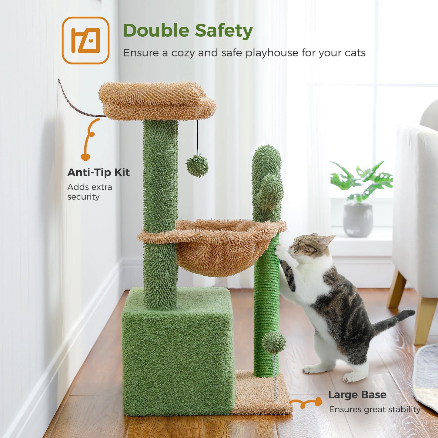 4-in-1 Cactus Tree for Indoor Cats