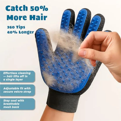 Efficient 2 in 1 Grooming Gloves