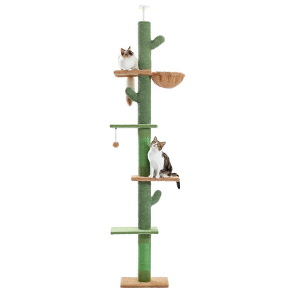 Adjustable Height Indoor Tree w/Scratching Post