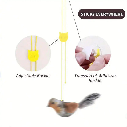 Interactive Cat Toy W/Realistic Bird Sounds