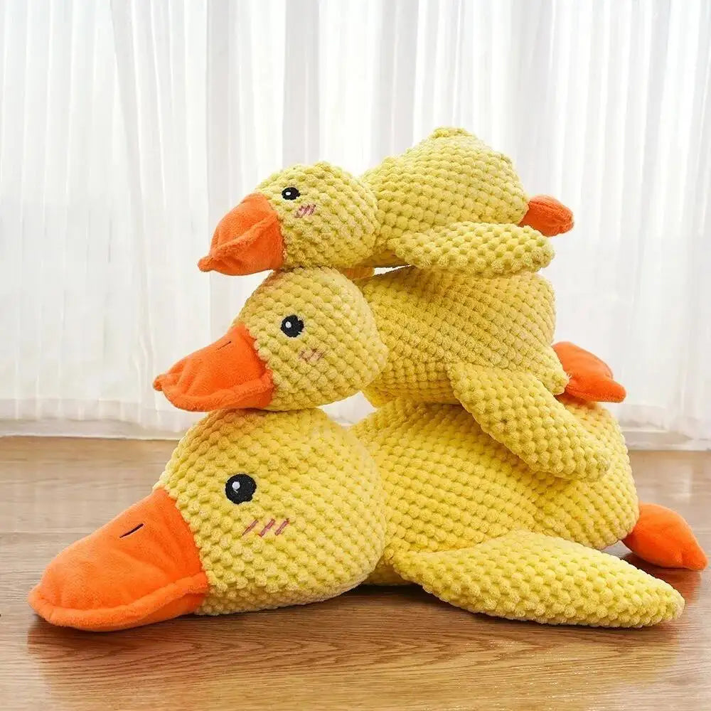 Bite Resistant, Squeaky Plush Duck Toy