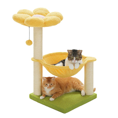 Flower Cat Tree with Sisal Scratching Post