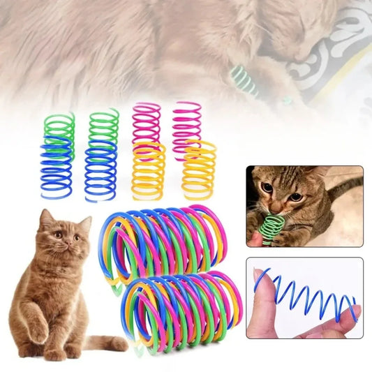 12PCS 12Colors Cat Spring Toys for Indoor Cats