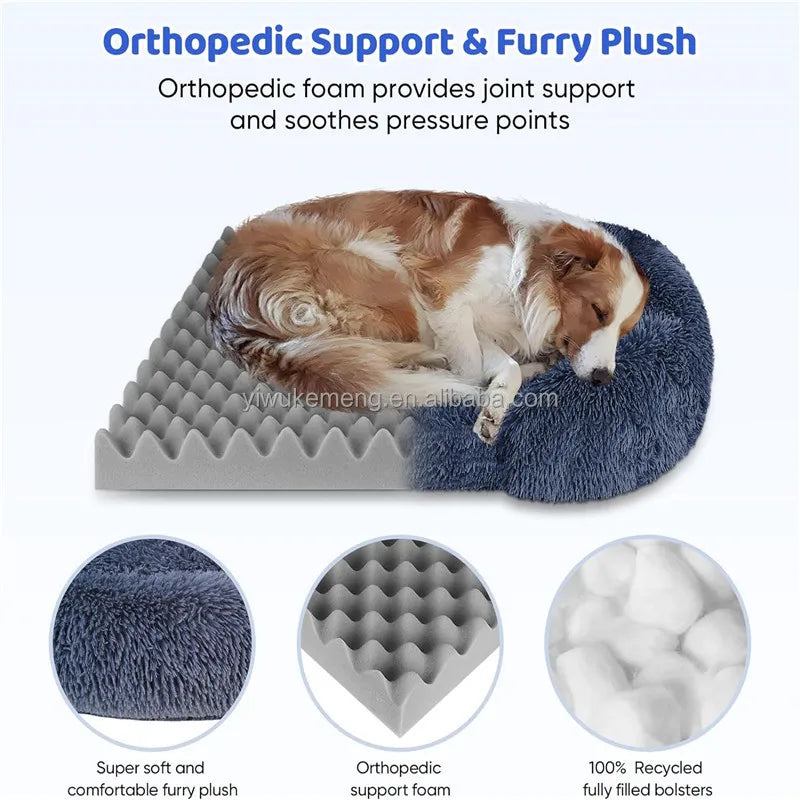 Thickened Orthopedic Bed for Large Dogs