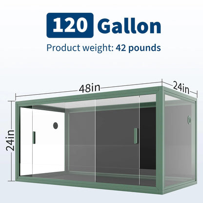 120 Gallon Reptile Tank, 4'x2'x2'