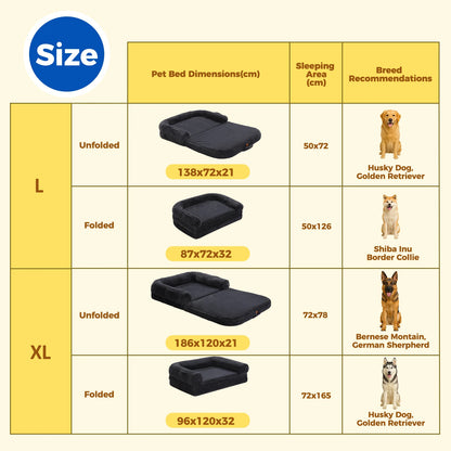 Foldable Large Dog Bed