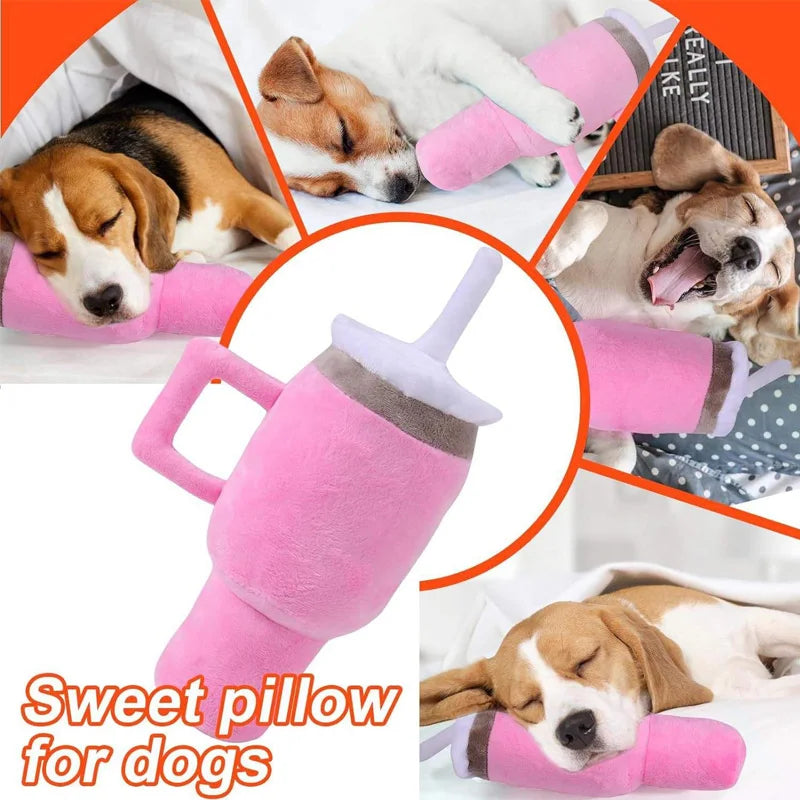 Plush Cup Design Squeaky Toy