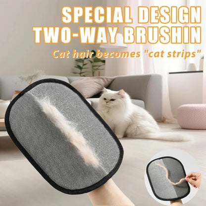 Reusable Double-Sided Pet Grooming Gloves
