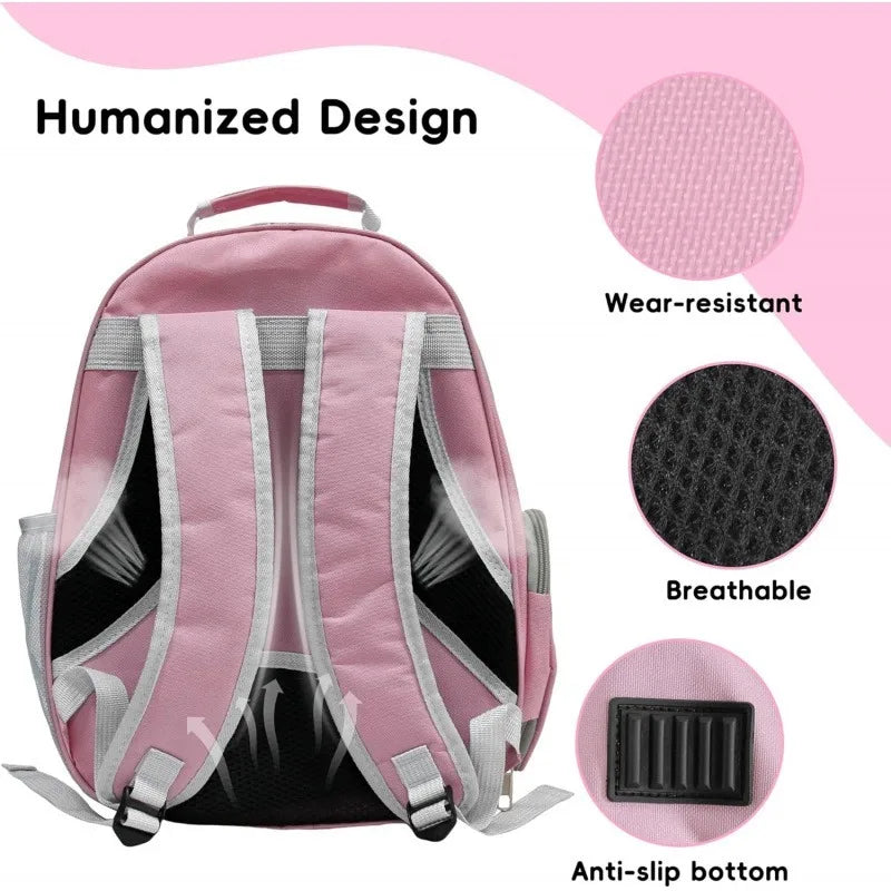 Pink Expandable Backpack