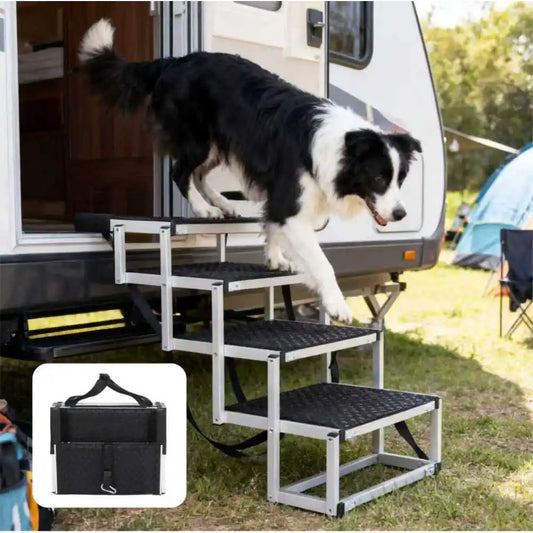 4 Step Dog Stair for Cars