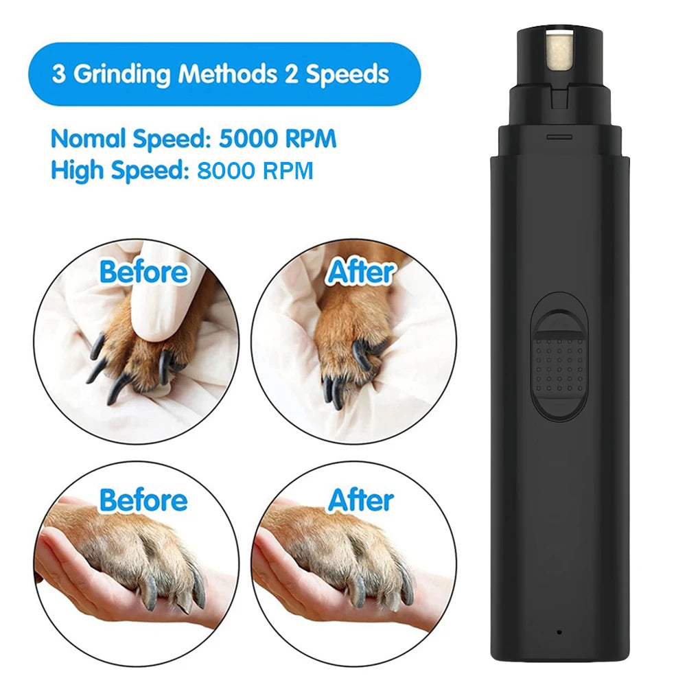 2-Speed Electric Nail Grinder, Painless Paws