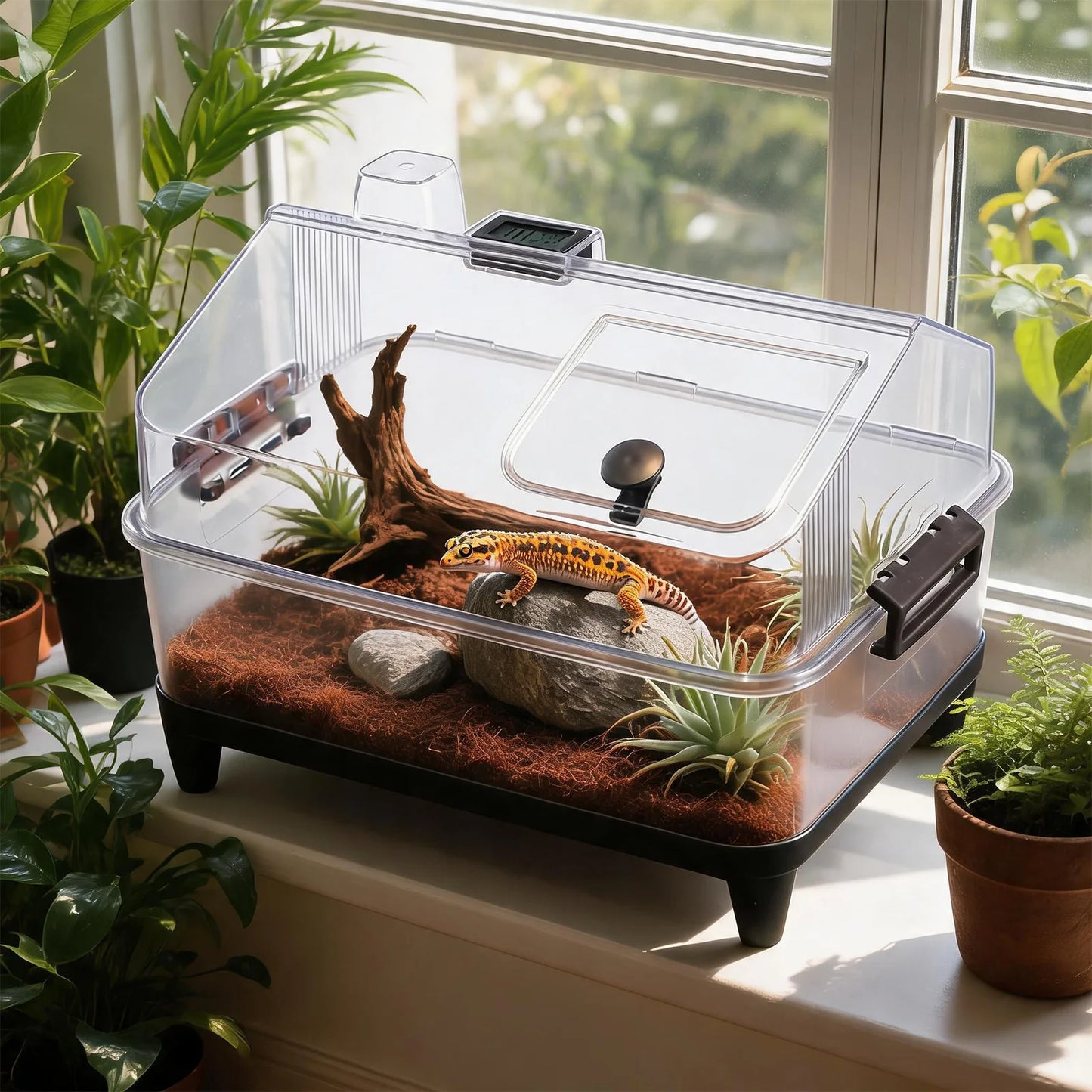Small Acrylic Reptile Terrarium Kit With Lid