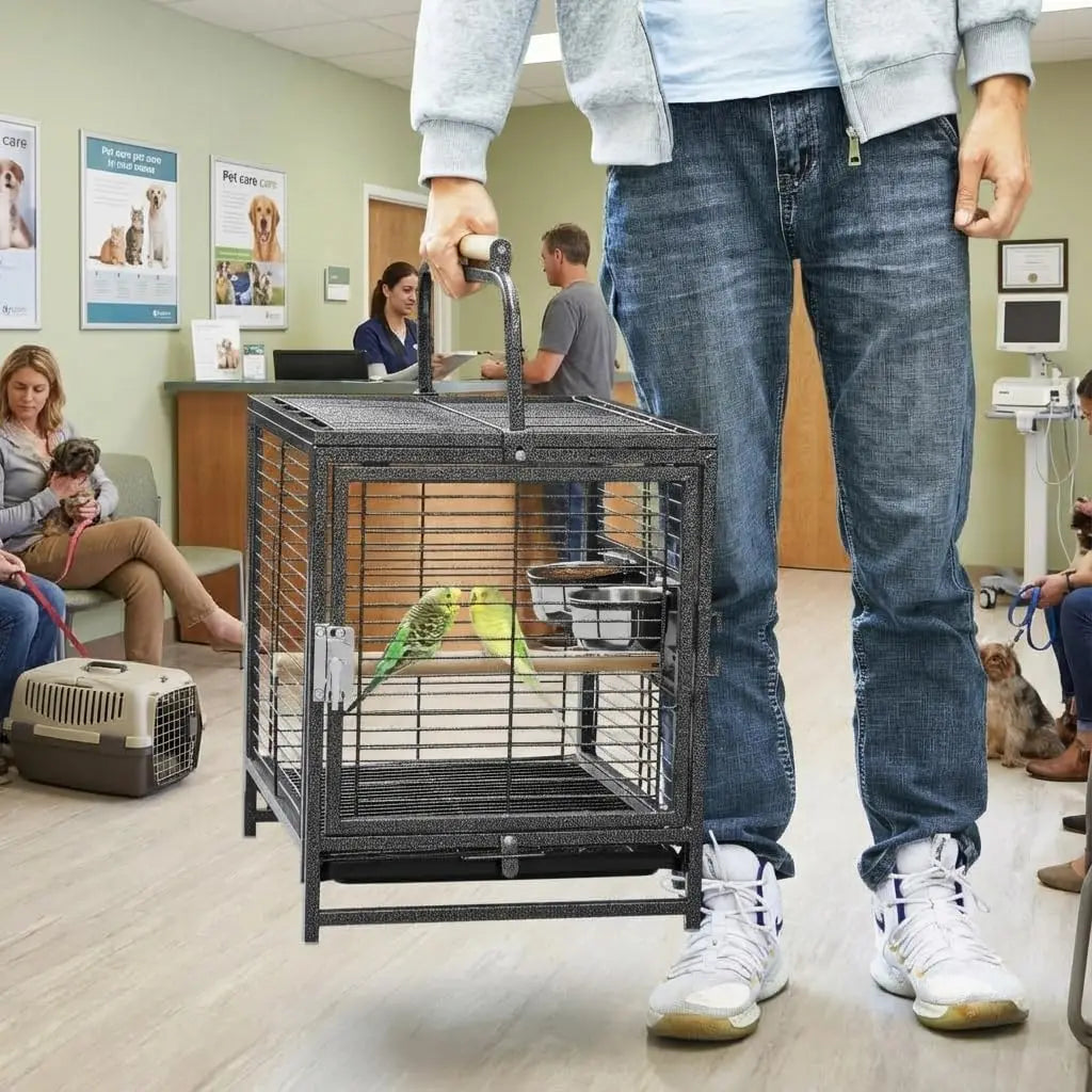 Sturdy Small Portable Iron Travel Cage