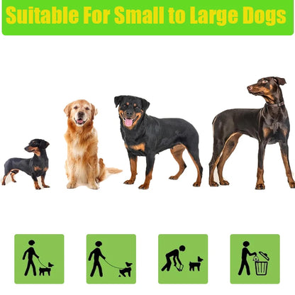 Leakproof Biodegradable Dog Poop Bags w/Holder