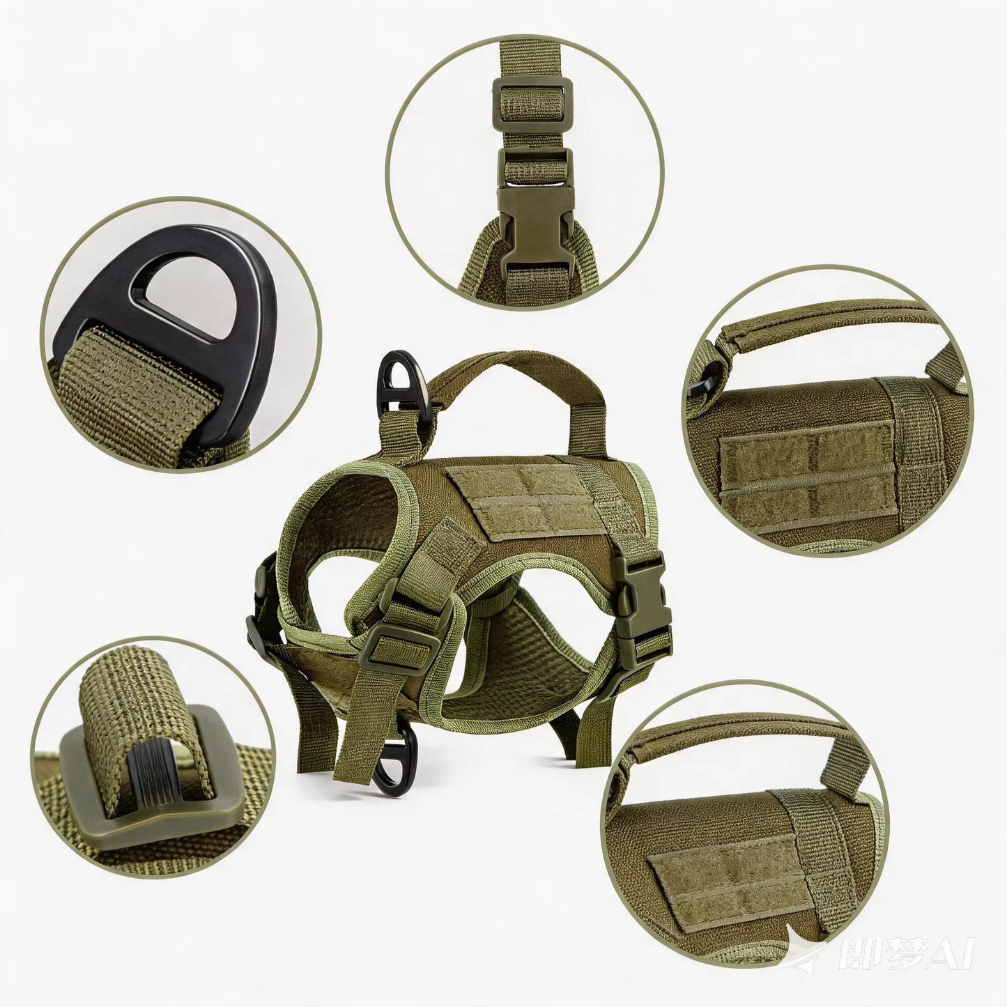Tactical Cat Harness Vest and Leash Set