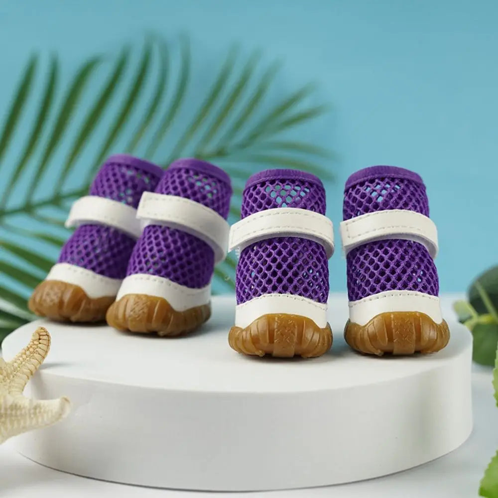 Breathable Dog Summer Net Shoes