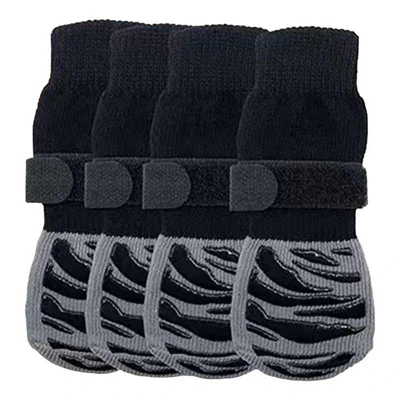 4Pcs Anti Slip Dog Socks