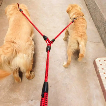 1.4m Pet Double Leash, 2 Way Couplers