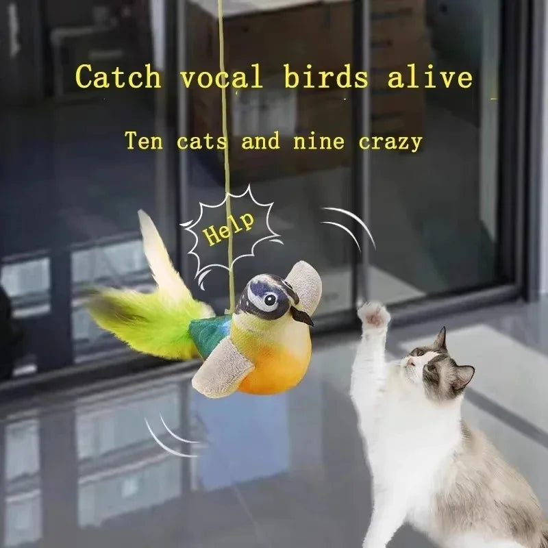 Toy emulates sound to amuse cat