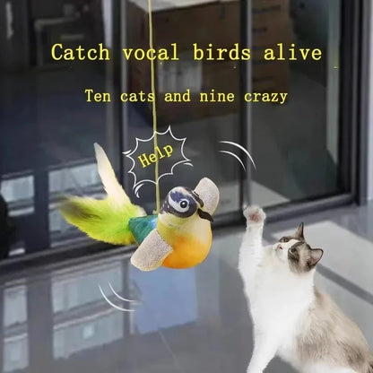 Toy emulates sound to amuse cat