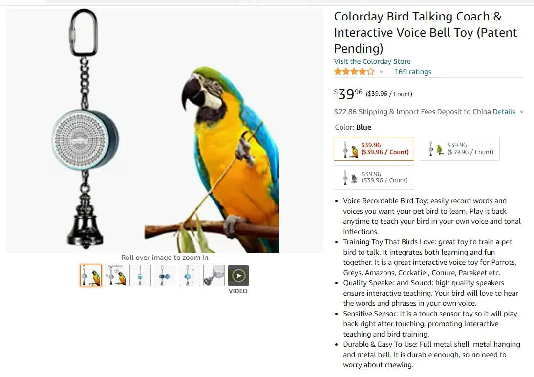 Parrot Teaching, Training Toys