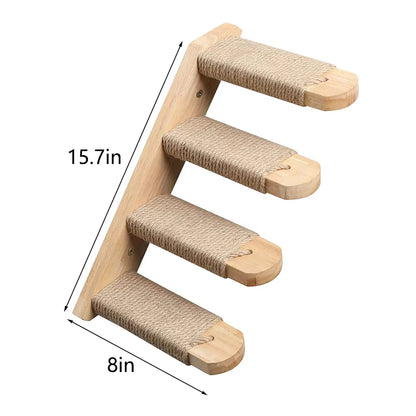 39.4In Wall-Mounted Cat Roped Bridge