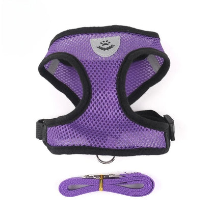 Adjustable Vest Harness with Leash