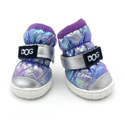 4 Pc Waterproof Boots for Small Dogs