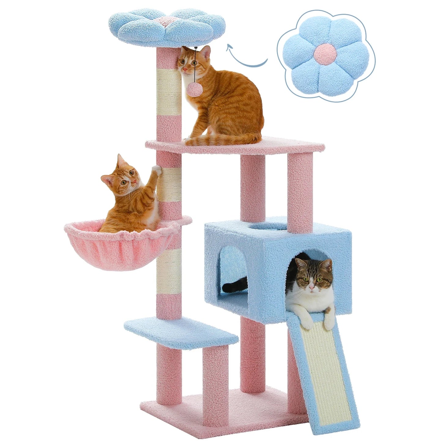 Multi-Level Flower Cat Tree