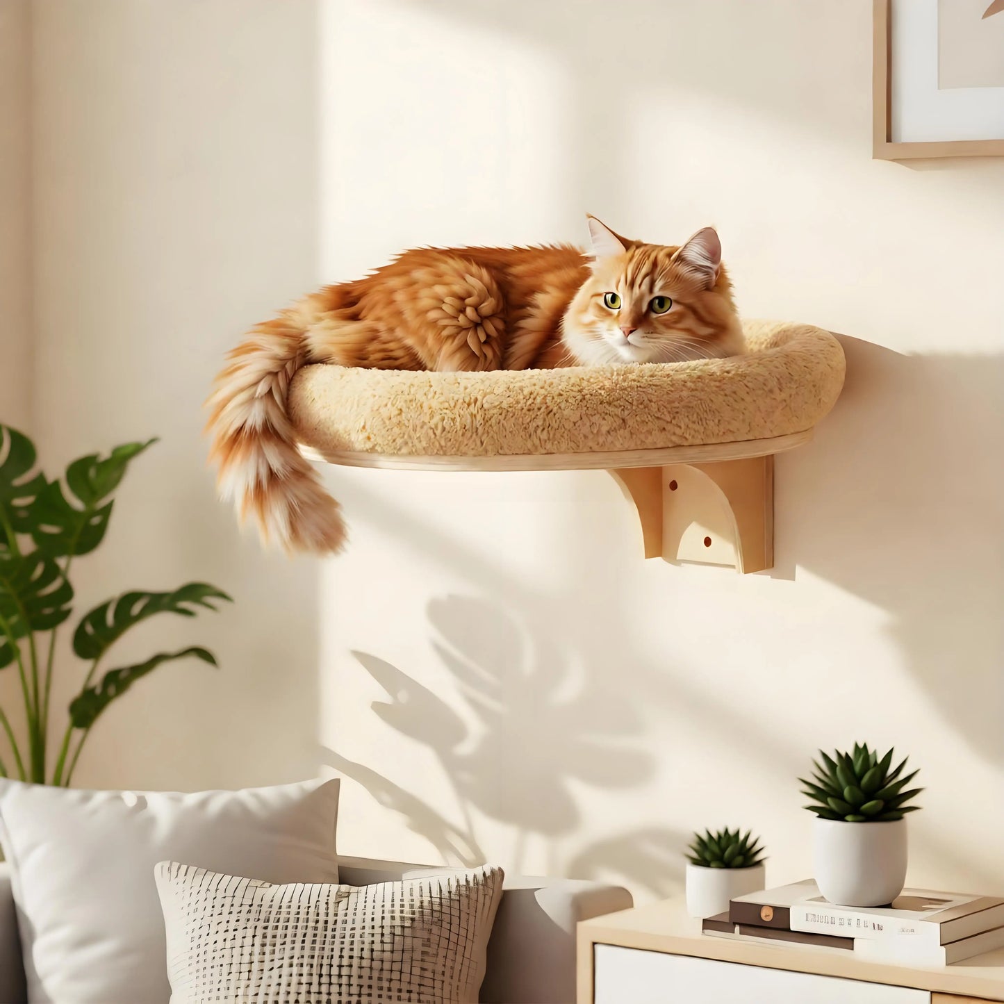Wall Mounted Solid Wooden Furniture
