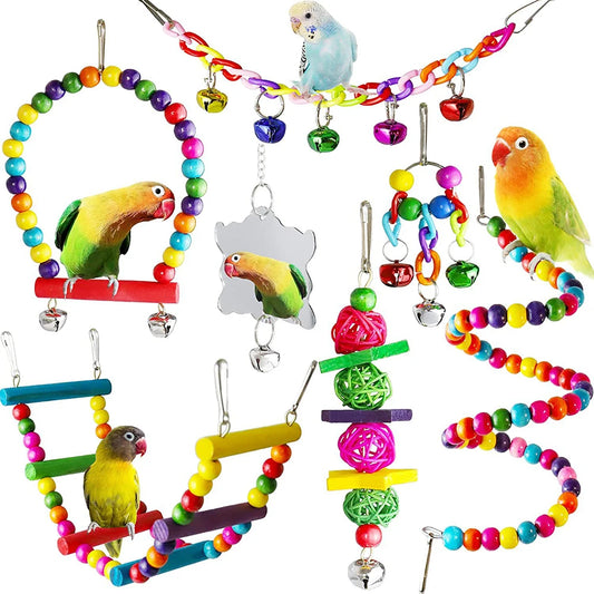 7PCS Parrot Cage Accessories