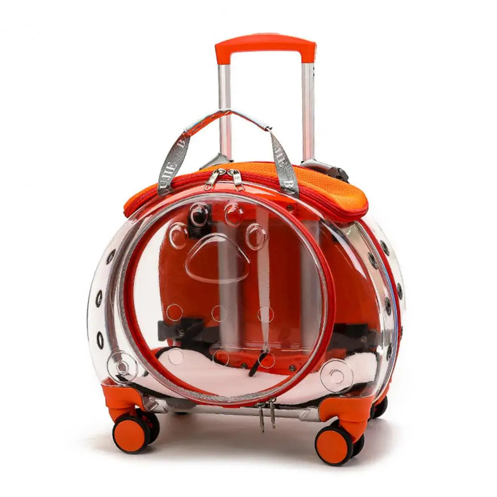 Clear Ventilation Pet Trolley Case