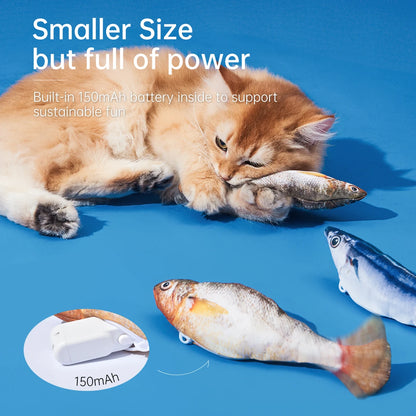 3PCS Electric Fish Cat Toys