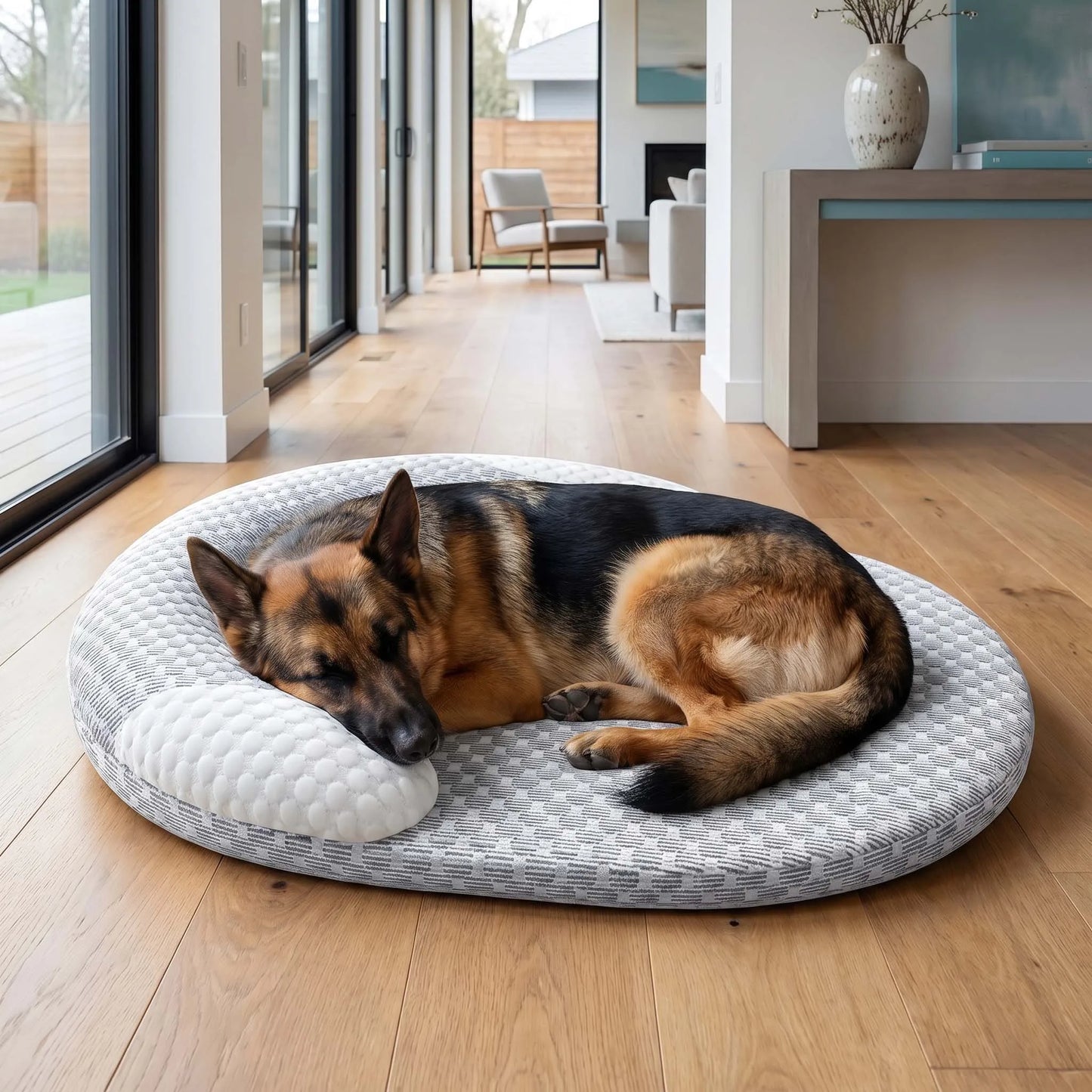 Oval Cooling Breathable Dog Bed