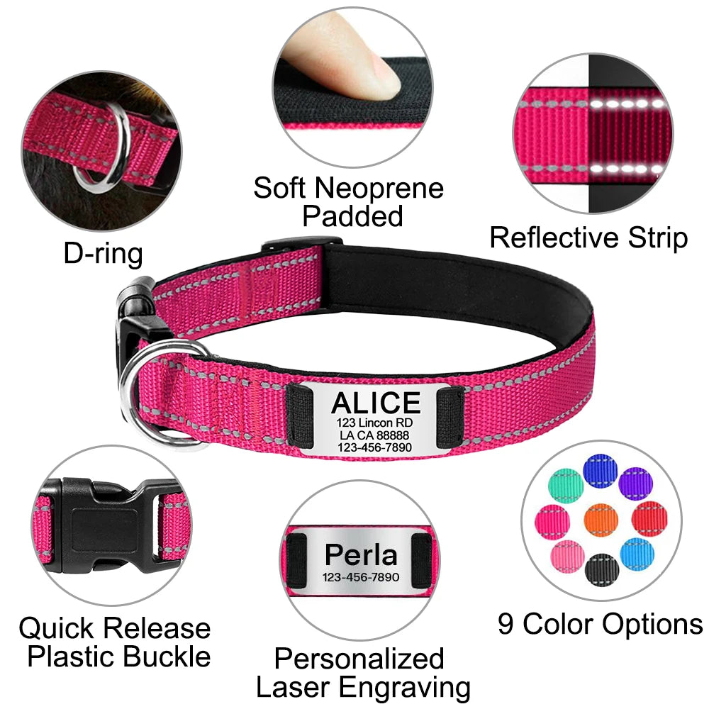 Adjustable Reflective Dog Collar