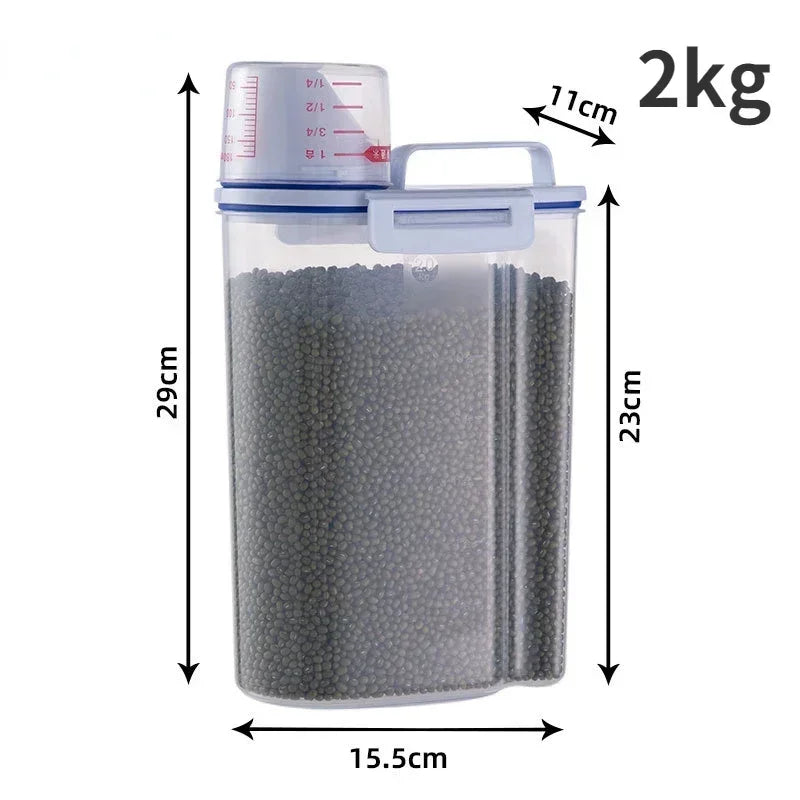 1.5kg/2kg Dog Food Plastic Storage Tank
