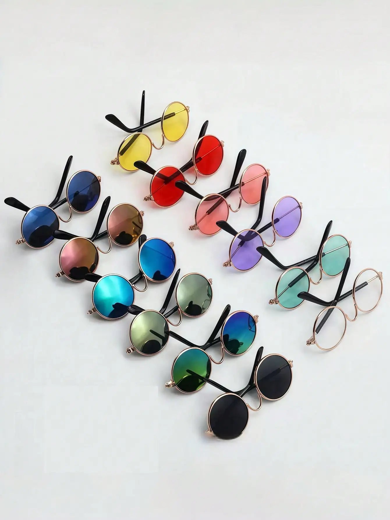 Mini Round Sunglasses w/Anti-Slip Strap