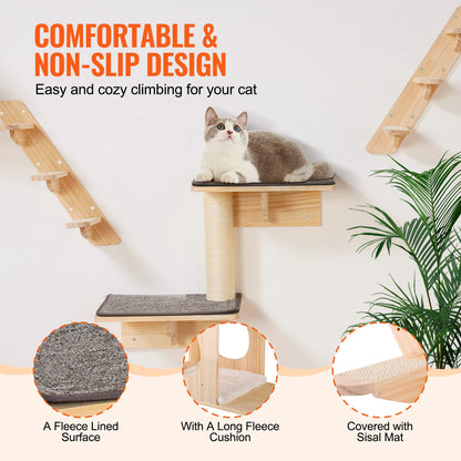 Wall Mounted Cat Shelves & Perches