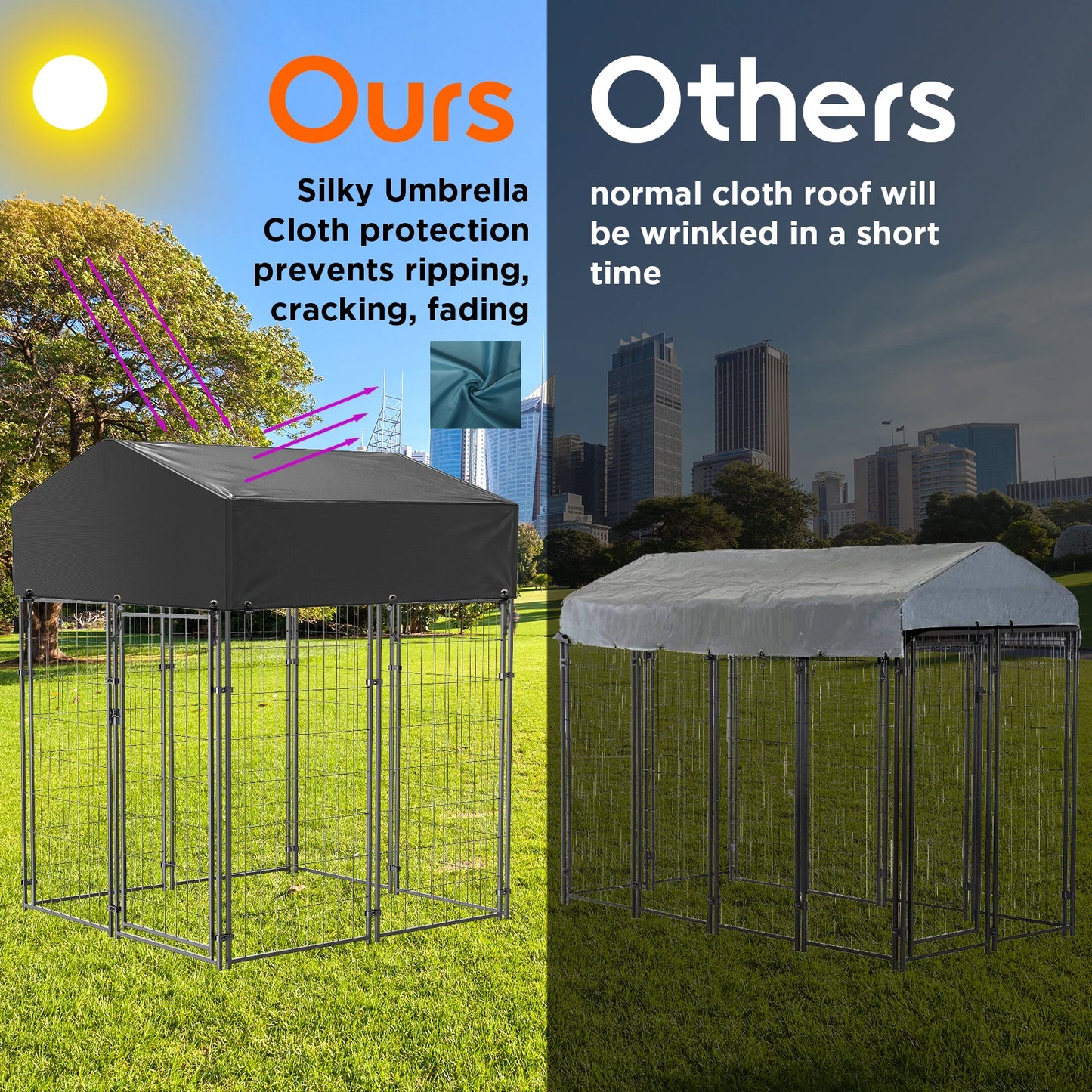 XXL Large Luxury Dog Kennel With Roof