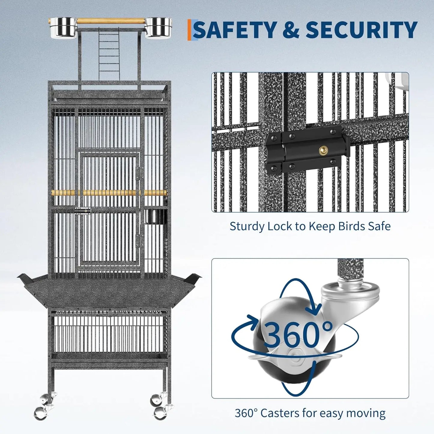 Large Metal Parrot Cage