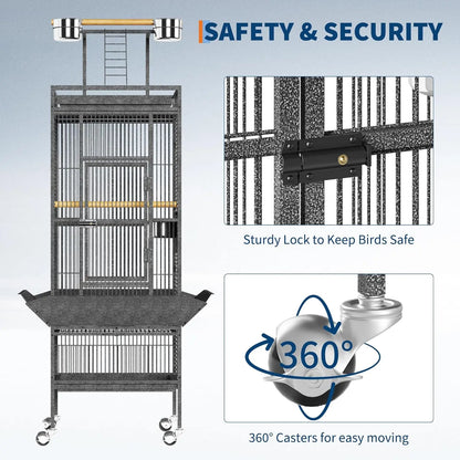 Large Metal Parrot Cage