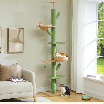 Floor to Ceiling Cactus Cat Tree