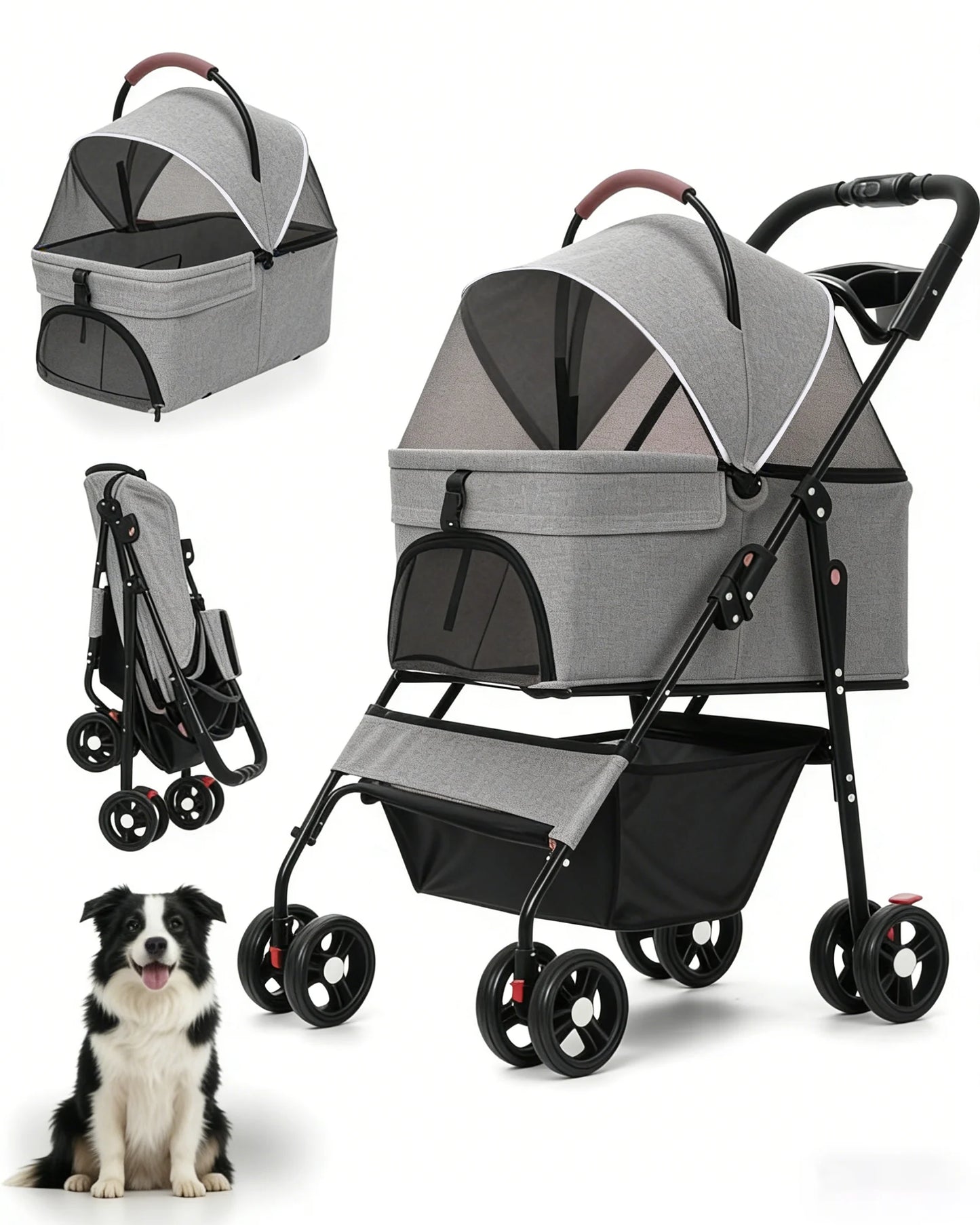 Lightweight Pet Stroller for Small Dogs