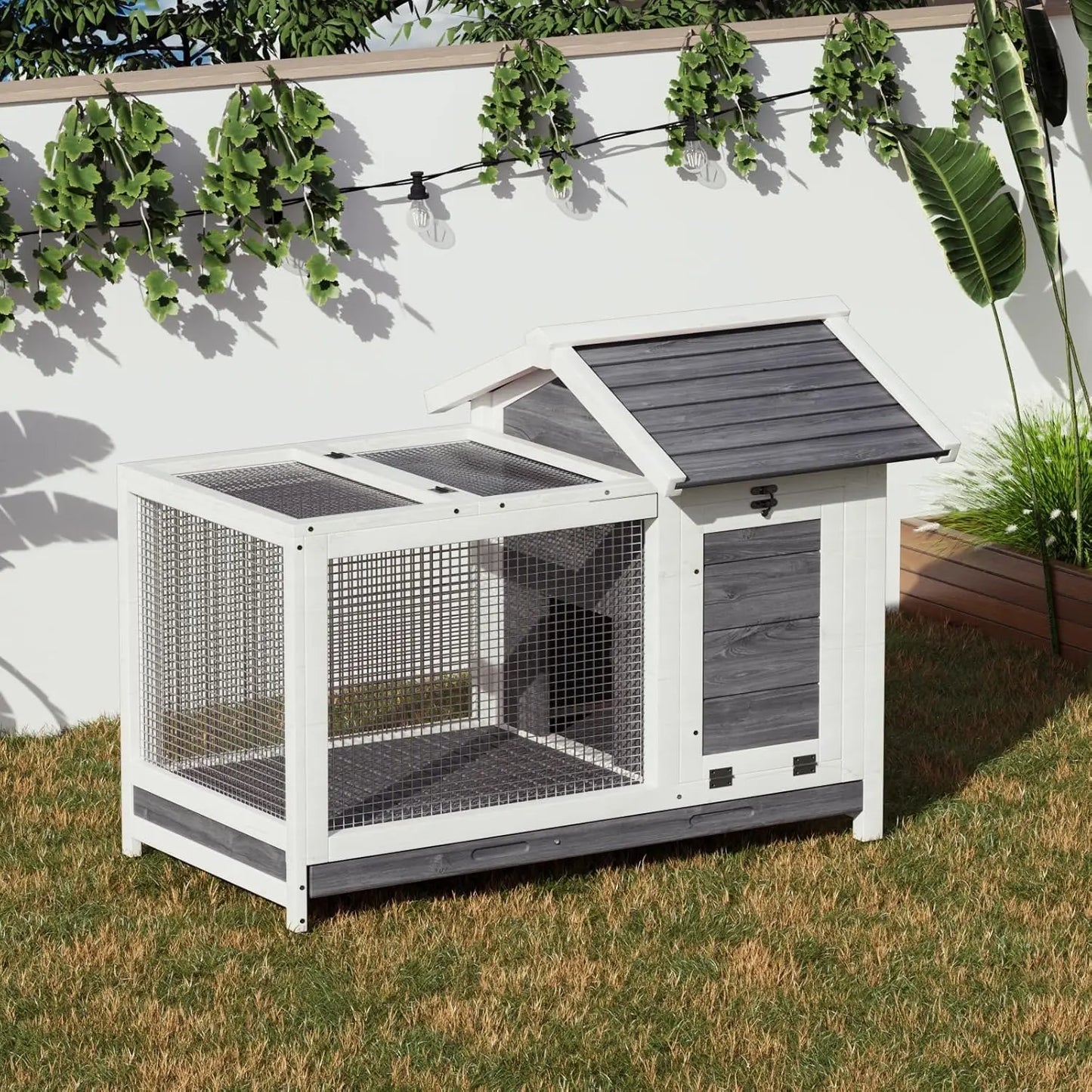 Wooden Rabbit Indoor/Outdoor Cage