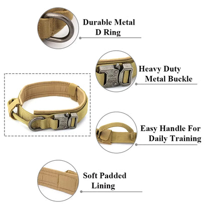 Adjustable, Tactical Dog Training Collar & Leash Set